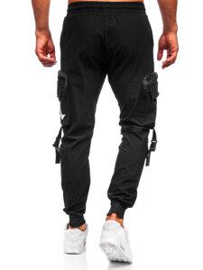 Men’s Cargo Joggers Black Bolf K13