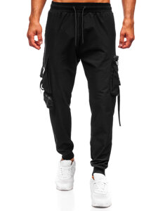 Men’s Cargo Joggers Black Bolf K15