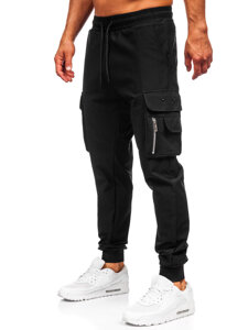 Men’s Cargo Joggers Black Bolf K16