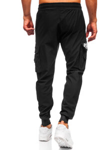 Men’s Cargo Joggers Black Bolf K16