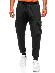 Men's Cargo Joggers Black Bolf K17