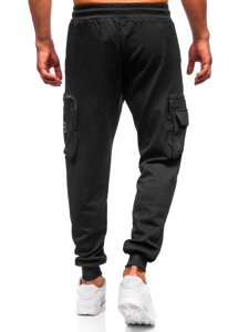 Men’s Cargo Joggers Black Bolf K18