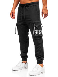 Men’s Cargo Joggers Black Bolf K19