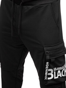 Men’s Cargo Joggers Black Bolf K19