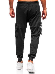 Men’s Cargo Joggers Black Bolf K20