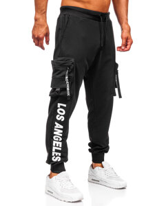 Men’s Cargo Joggers Black Bolf K21