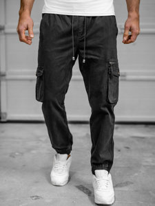 Men's Cargo Joggers Black Bolf MP0181NA