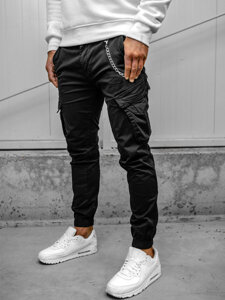 Men's Cargo Joggers Black Bolf SK850A