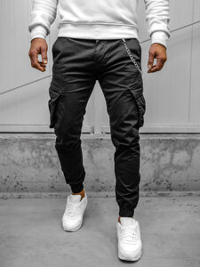 Men's Cargo Joggers Black Bolf SK850A