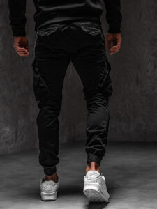 Men's Cargo Joggers Black Bolf SK850B