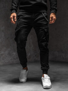 Men's Cargo Joggers Black Bolf SK850B