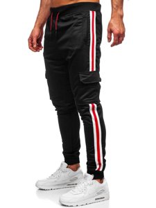 Men's Cargo Joggers Black Bolf YLB88018