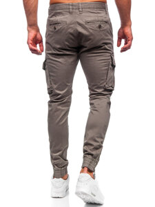 Men's Cargo Joggers Brown Bolf 77322