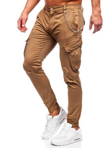 Men's Cargo Joggers Camel Bolf SK850