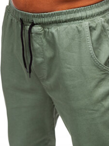 Men's Cargo Joggers Green Bolf 001