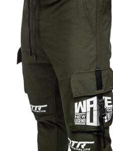 Men’s Cargo Joggers Green Bolf K11