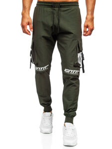 Men’s Cargo Joggers Green Bolf K11