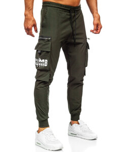 Men’s Cargo Joggers Green Bolf K12