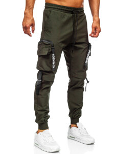 Men’s Cargo Joggers Green Bolf K13