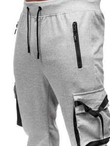 Men's Cargo Joggers Grey Bolf 8K1116