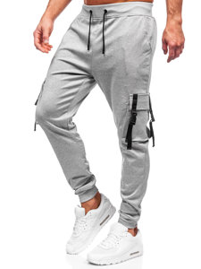 Men's Cargo Joggers Grey Bolf 8K1117