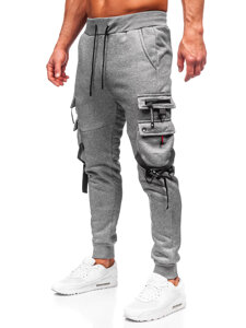 Men's Cargo Joggers Grey Bolf HSS015