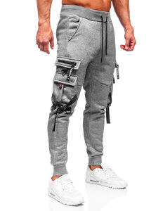 Men's Cargo Joggers Grey Bolf HSS015