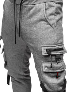 Men's Cargo Joggers Grey Bolf HSS015