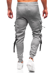 Men's Cargo Joggers Grey Bolf HSS017