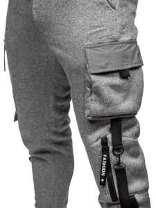 Men's Cargo Joggers Grey Bolf HSS020