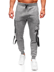 Men's Cargo Joggers Grey Bolf HSS020