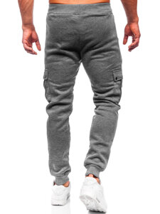 Men's Cargo Joggers Grey Bolf HY-809