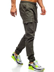 Men's Cargo Joggers Khaki Bolf 701