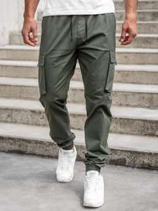 Men's Cargo Joggers Khaki Bolf 701