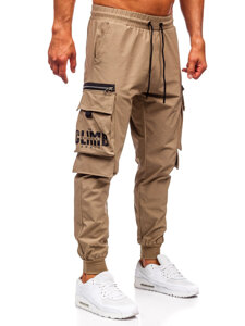 Men’s Cargo Joggers Khaki Bolf K12