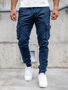 Men's Cargo Joggers Navy Blue Bolf CT6702S0