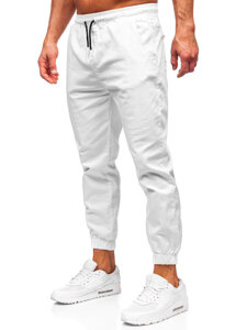 Men's Cargo Joggers White Bolf 001