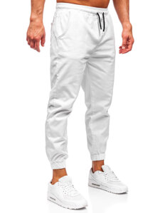 Men's Cargo Joggers White Bolf 001