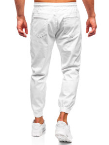 Men's Cargo Joggers White Bolf 001