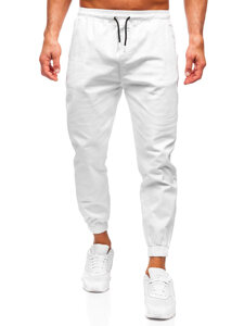 Men's Cargo Joggers White Bolf 001