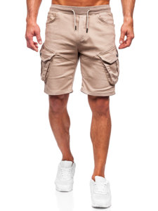 Men's Cargo Shorts Beige Bolf 384k