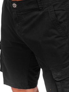 Men's Cargo Shorts Black Bolf J707