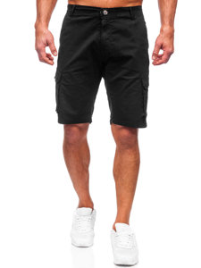 Men's Cargo Shorts Black Bolf J707