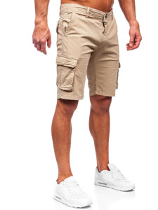 Men's Cargo Shorts Camel Bolf J707