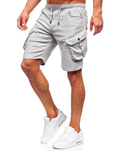 Men's Cargo Shorts Grey Bolf 384K