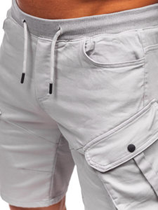 Men's Cargo Shorts Grey Bolf 384K