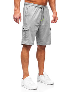 Men's Cargo Shorts Grey Bolf 8K218