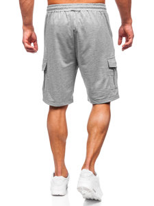 Men's Cargo Shorts Grey Bolf 8K218