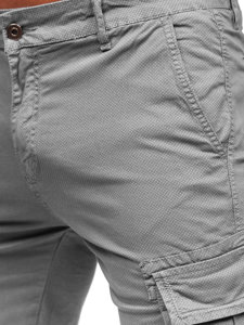 Men's Cargo Shorts Grey Bolf YF2225