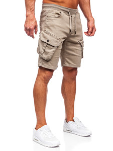 Men's Cargo Shorts Light Beige Bolf 384K